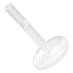 Kirkas PTFE Labret-tappi Wildcatilta valkoisella taustalla