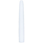 Dilatatore bianco in PTFE su sfondo bianco, lunghezza 90 mm