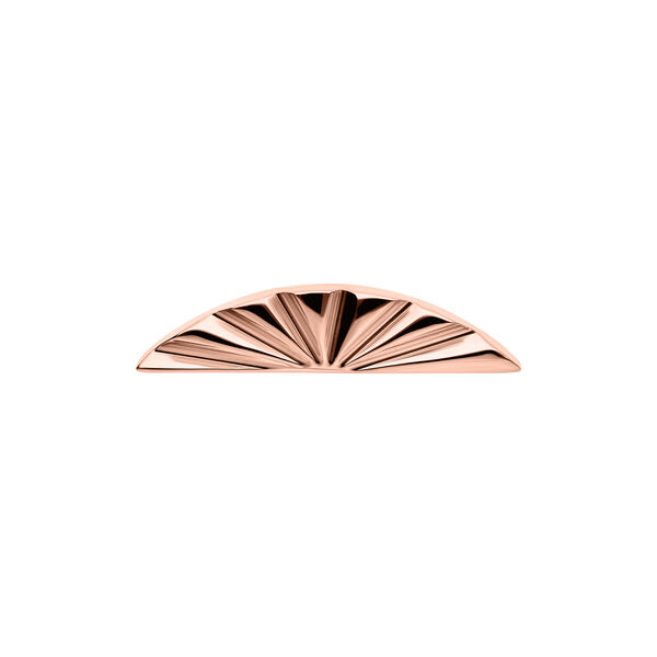Push Fit Riffled Half Oval Attachment - Rosegold