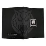 Schwarze DIN A4 Mappe von Wildcat mit prominentem Logo und Schriftzug.