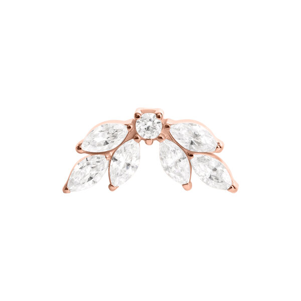 Push Fit Crystal Wings Attachment - Rosegold