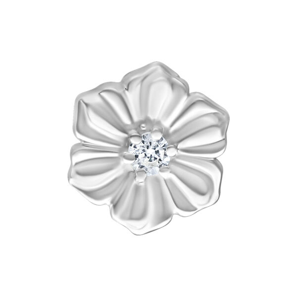 Push Fit Hibiscus Attachment  for Bioplast - Silvercoloured Metal