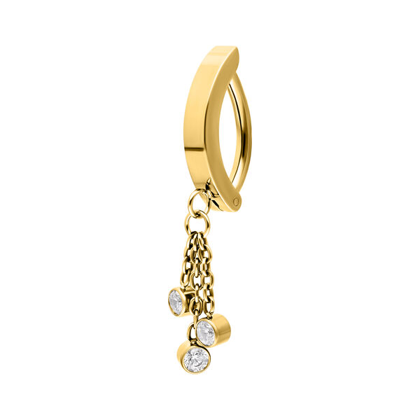 Belly Arch Clicker with Crystal Pendant