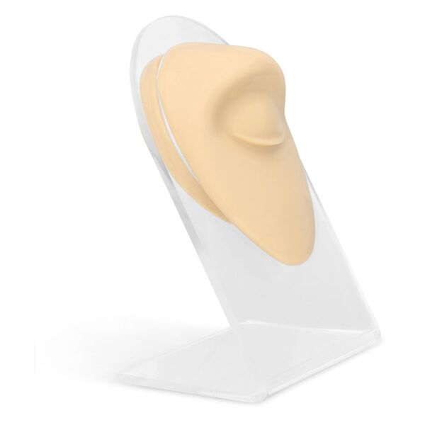 Beige Body Bit Eye in silicone su supporto trasparente