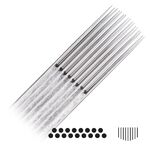 Aghi Magnum Curved in argento su sfondo bianco