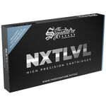 Confezione nera di The Signature® Magnum Long Taper Cartridges con scritta argentata