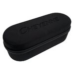 Estuche negro con cremallera y logo de Cheyenne