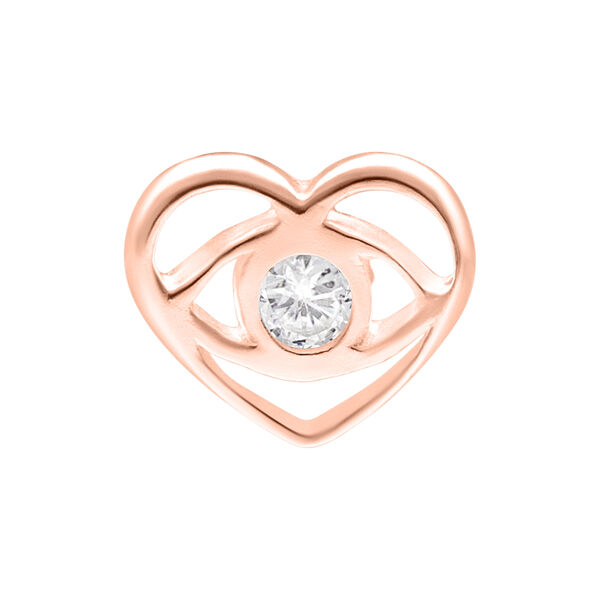 Push Fit Crystal Lovely Eye Attachment for Bioplast - Rosegold