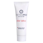 Tubo blanco de TattooMed® after tattoo 25 ml sobre fondo blanco
