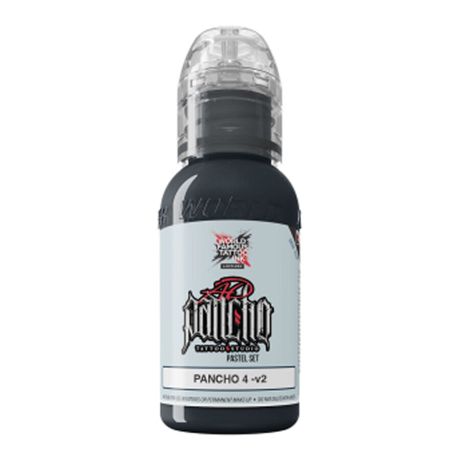 Bottiglia da 30 ml di World Famous Ink Limitless Pastelgrigio 4 V2 su sfondo bianco