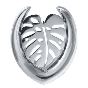 Silberne Ear Saddles Monstera Blatt Ear Saddles Silver Monstera