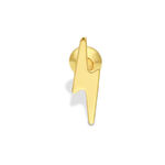 Barbell d'oro con design a fulmine su sfondo bianco
