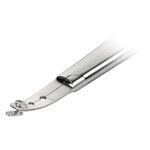 Inserti DA intercambiabili in argento lucido in acciaio inox su sfondo bianco