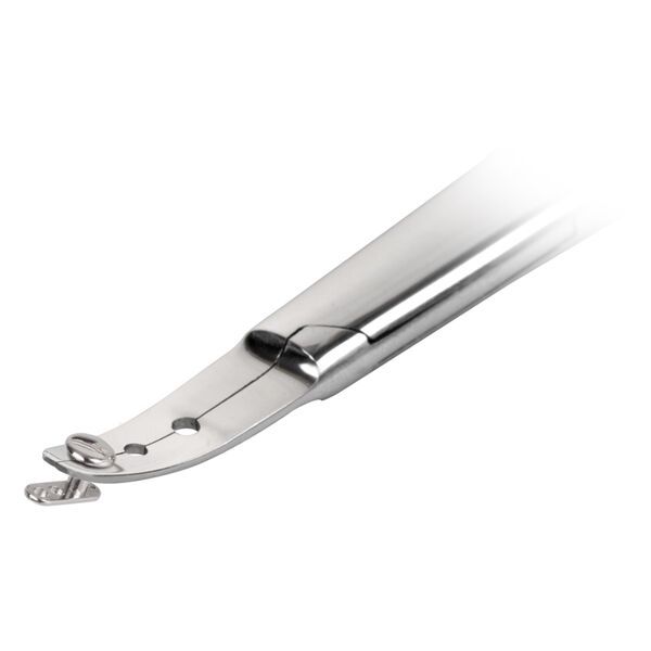Inserti DA intercambiabili in argento lucido in acciaio inox su sfondo bianco