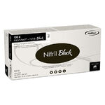 Mustat MaiMed Nitril Black -käsineet pakkauksessa valkoisella taustalla
