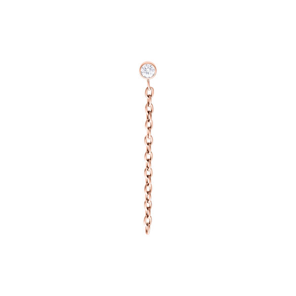 Push Fit Crystal Chain Attachmen - Rosegold