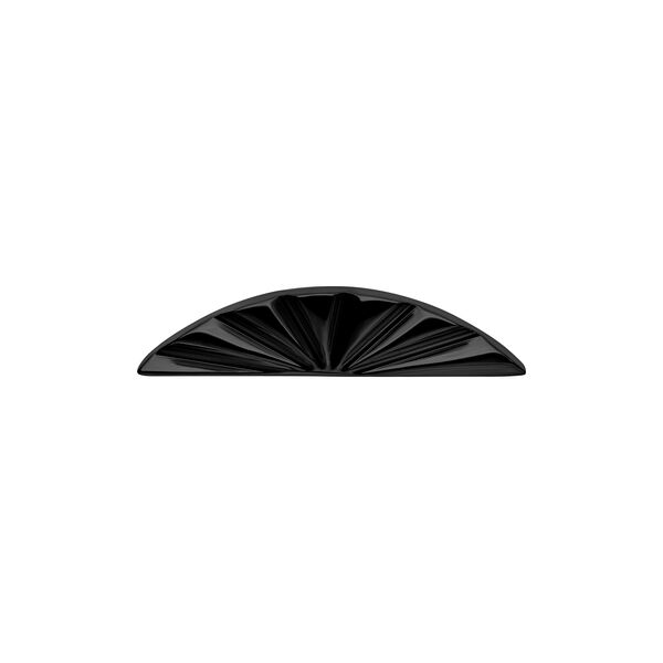 Push Fit Riffled Half Oval Attachment - Black Metal