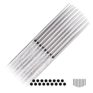 Magnum Curved Long Taper Tattoonadeln 50 Stk Magnum Curved Long Taper Tattoonadeln aus Chirurgenstahl auf weißem Hintergrund