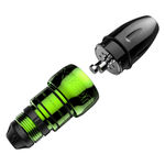 Xion Pen Kryptonite verde chiaro con punta nera rimovibile su sfondo bianco