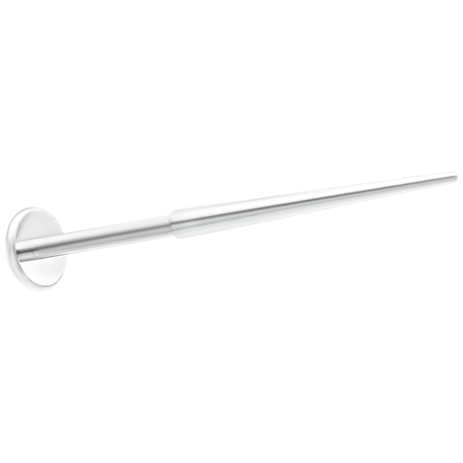 Push-Fit Einführstift 1.2mm aus Titan, silber Silberner Push-Fit Einführstift 1.2mm aus Titan auf weißem Hintergrund