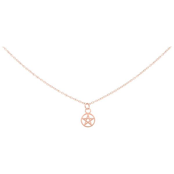 Little Pentagram Star Necklace - Rosegold