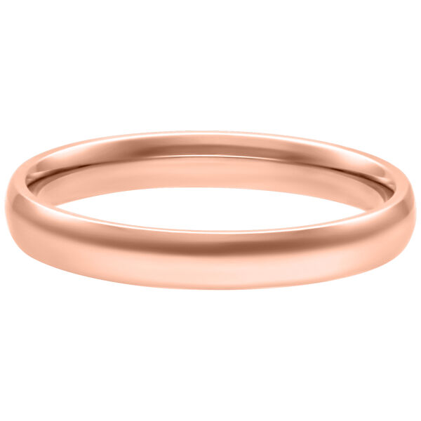 Anello in oro rosa da 17,0 mm su sfondo bianco
