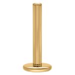 Goldenes Titan Labret Stem mit Innengewinde, 1,2 mm Stärke, 5 mm Länge auf weißem Hintergrund
