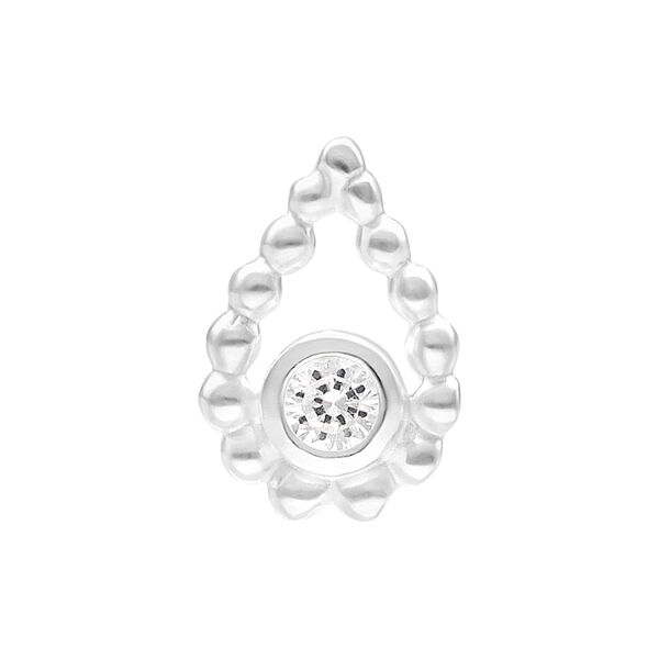 Push Fit Bead Drop Attachment for Bioplast - Silvercoloured Metal