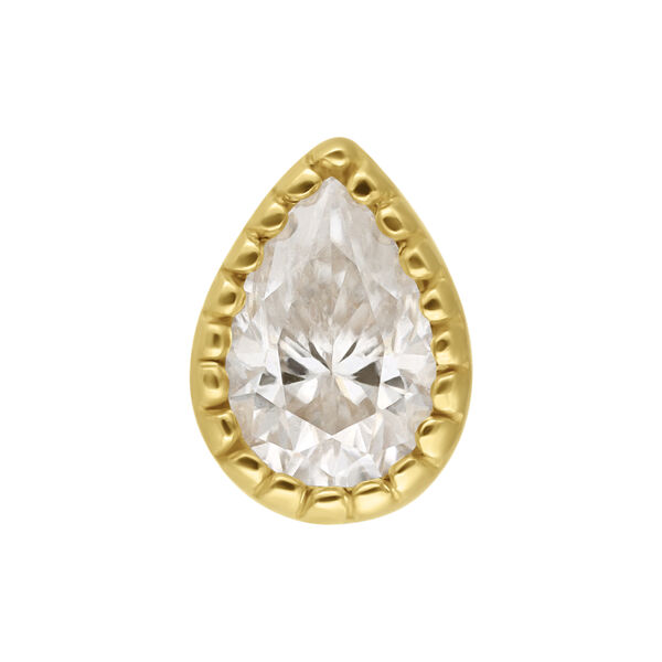 14K Perfect Fit Moissanit Drop Attachment