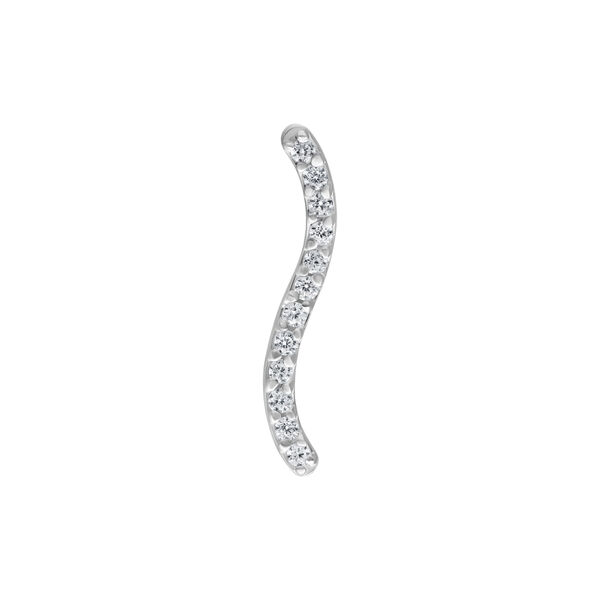 Push Fit Long Crystal Line Attachment for Bioplast - Silvercoloured Metal