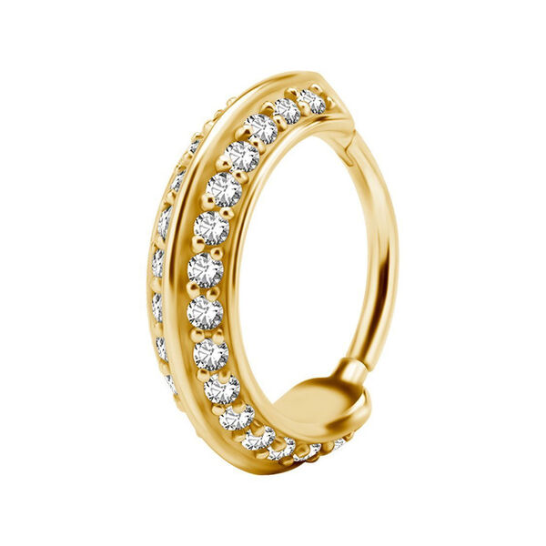 Double Jewelled Hinged Ring