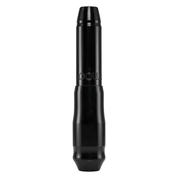 Máquina de tatuar negra FK Irons Microbeau Apollo sobre fondo blanco