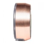 Vista laterale dell'alimentatore Critical Atomxr in oro rosa su sfondo bianco