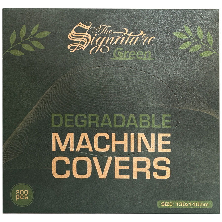 Confezione verde di coperture per macchine biodegradabili, 200 pezzi