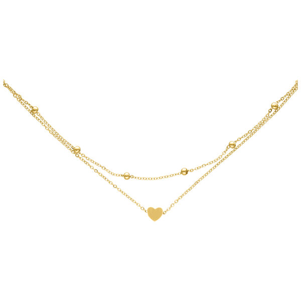 Little Heart Ankle Chain - Golden Metal