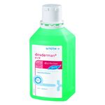 Vihreä 500 ml Schülke desinfiointipullo valkoisella taustalla