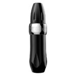 Macchina per tatuaggi Xion Pen in argento su sfondo bianco